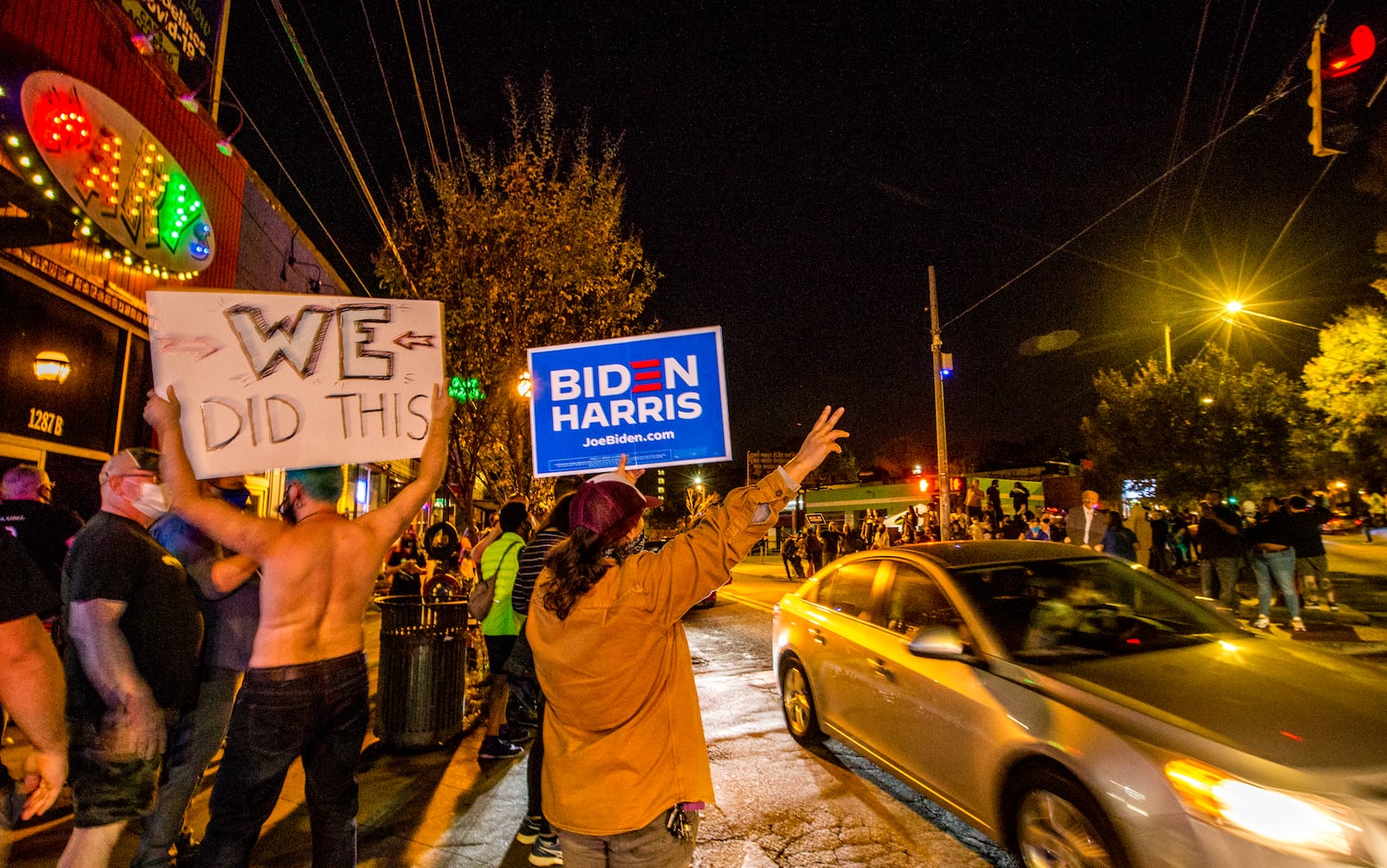 president elect Biden celebration