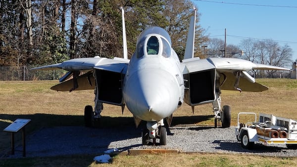 The F-14A is one of the aircraft on display at the Aviation HIstory & Technology Center in Marietta. Courtesy