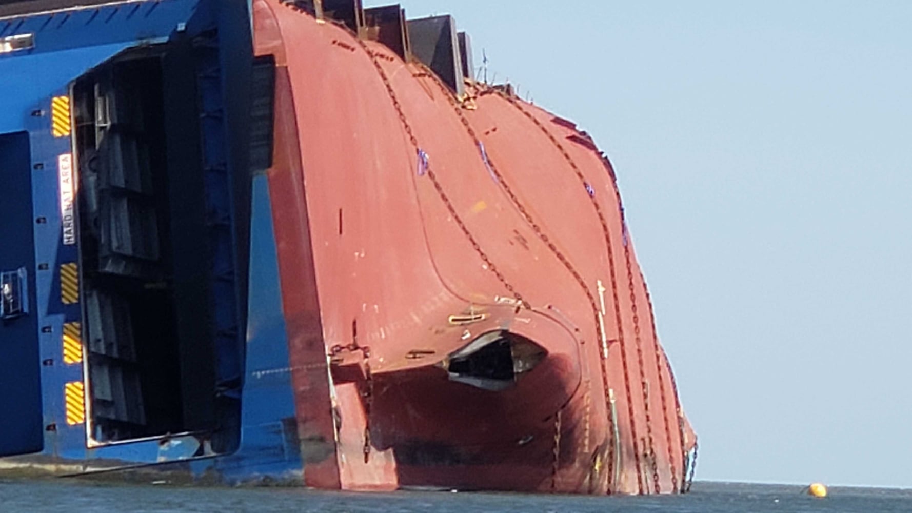 One year later, Golden Ray still in St. Simons Sound