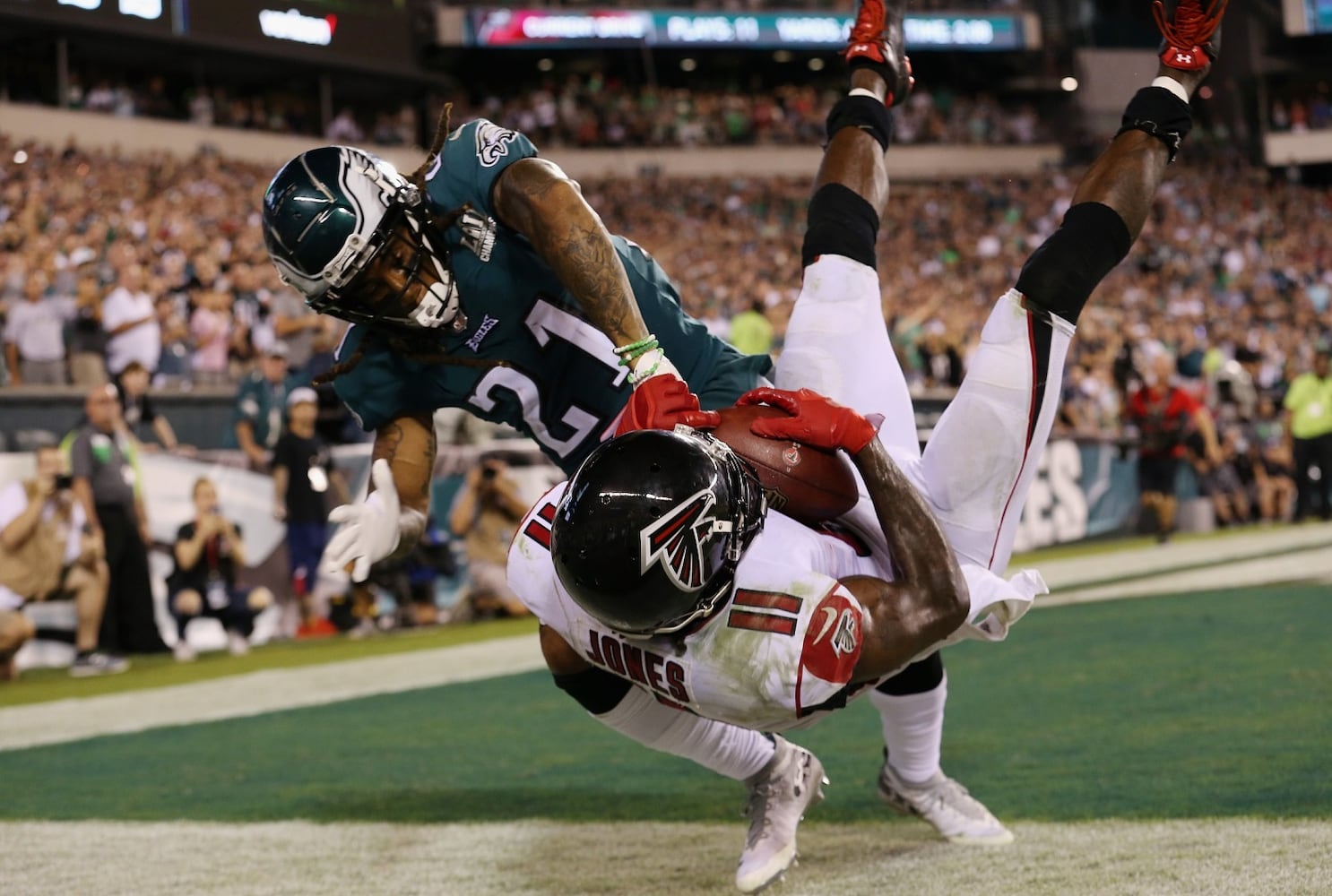 Photos: Falcons fall to Eagles in season opener