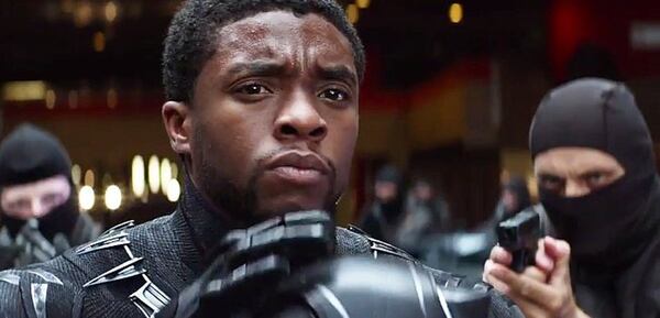 Chadwick Boseman’s character Black Panther made his debut in the recently released “Captain America: Civil War,” which filmed largely in Atlanta. Image: Marvel