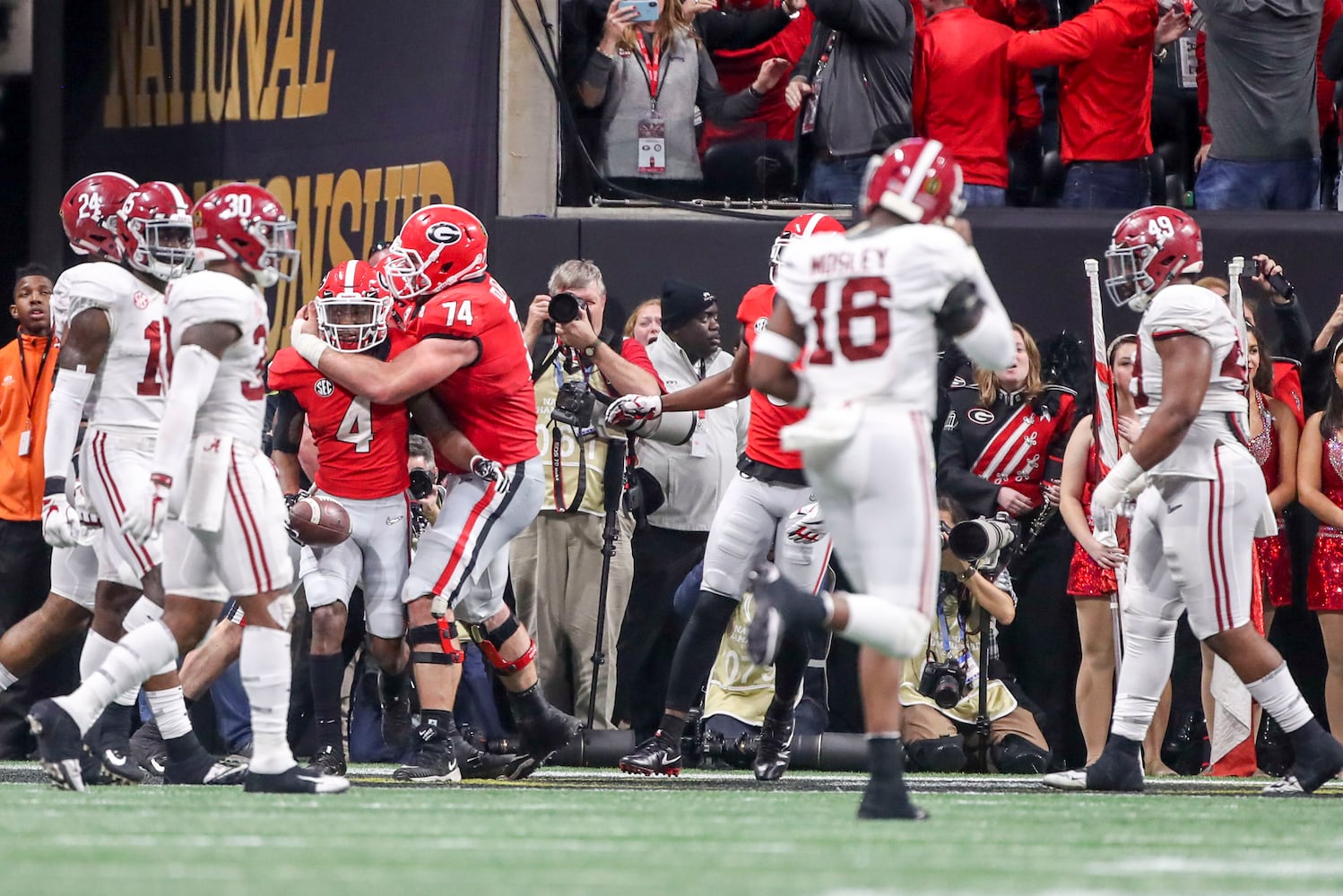 Photos: Bulldogs battle Alabama for national title