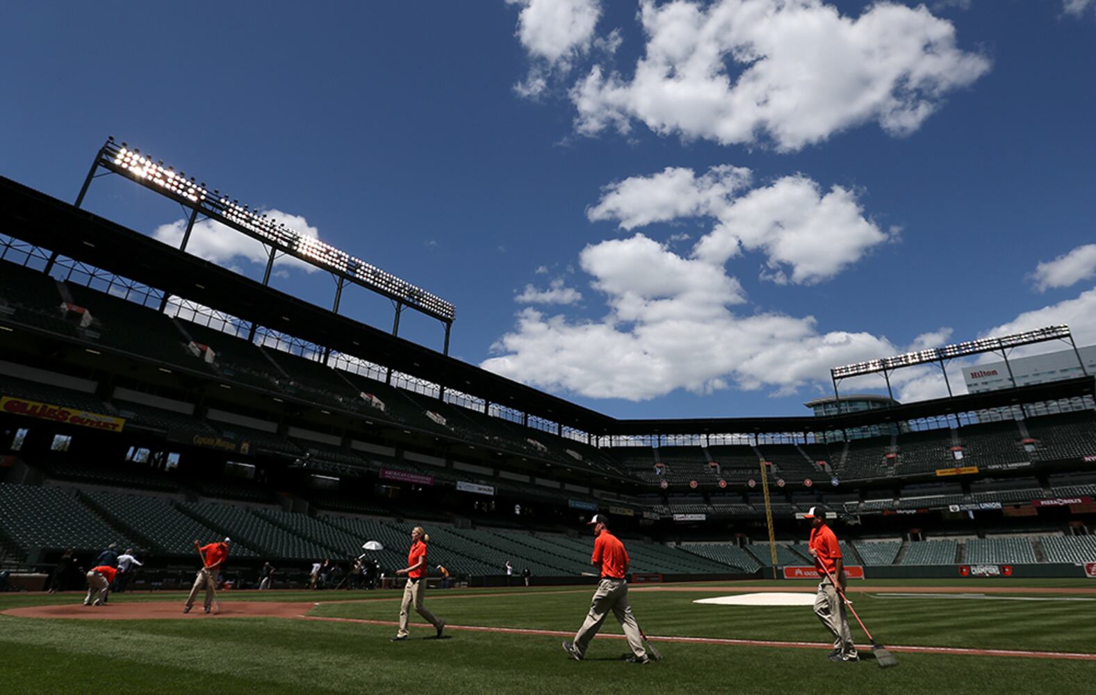 First game in major league history played behind closed doors