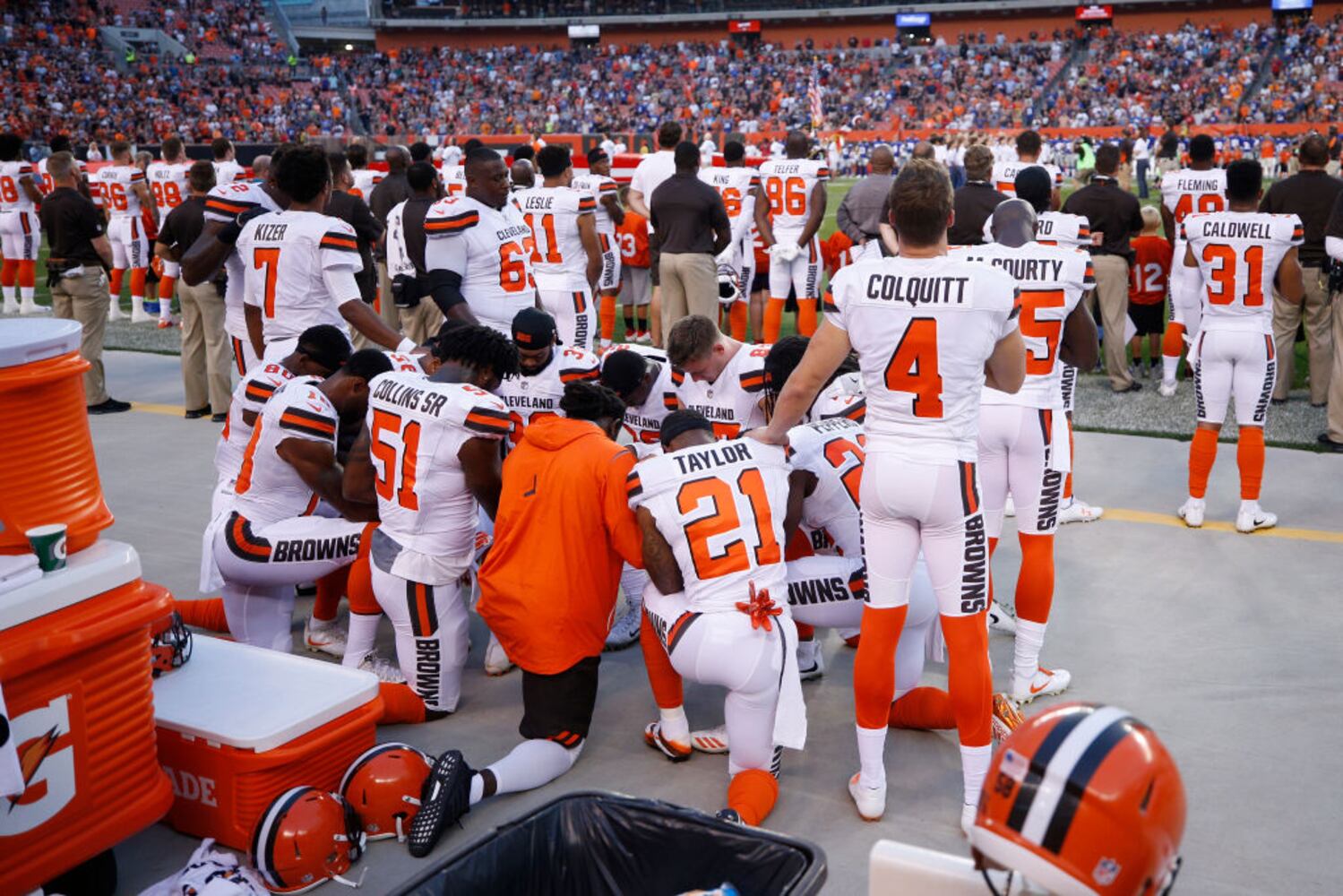 nfl takes a stand on football sunday