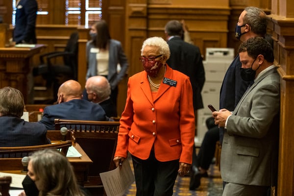 Senate Minority Leader Gloria Butler, a Democrat from Stone Mountain, said she’ll push for maps that reflect Georgia’s political composition and allow communities to elect representatives that match their priorities. “I’ve prepared myself for what’s to come,” she said. “We don’t always get what we hope for.” (Alyssa Pointer / Alyssa.Pointer@ajc.com)