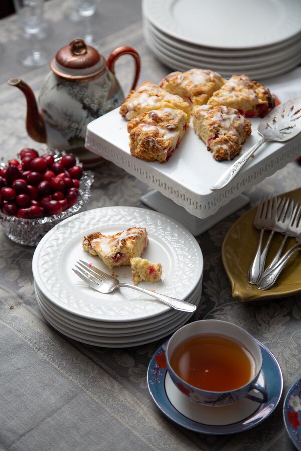 You can use fresh or frozen cranberries to make these Cranberry Scones. (Styling by C.W. Cameron / Martha Williams for the AJC)