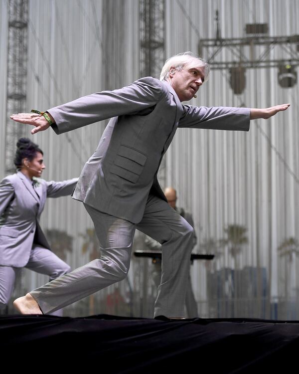  David Byrne, performing at Coachella in April, will bring his art-rock to SK.  Photo: Getty Images