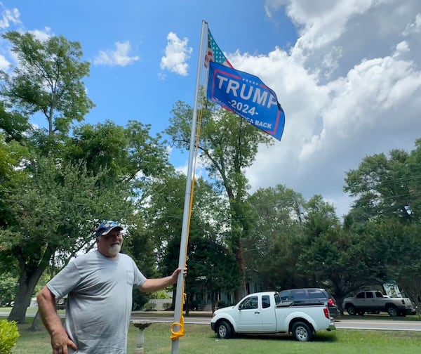 Ron Gordon lives in Peach County, where presidential elections are routinely decided by narrow margins, although the northern part of the county where he lives cast 65% of 5,746 ballots in 2020 for Donald Trump. (Joe Kovac Jr. / AJC)