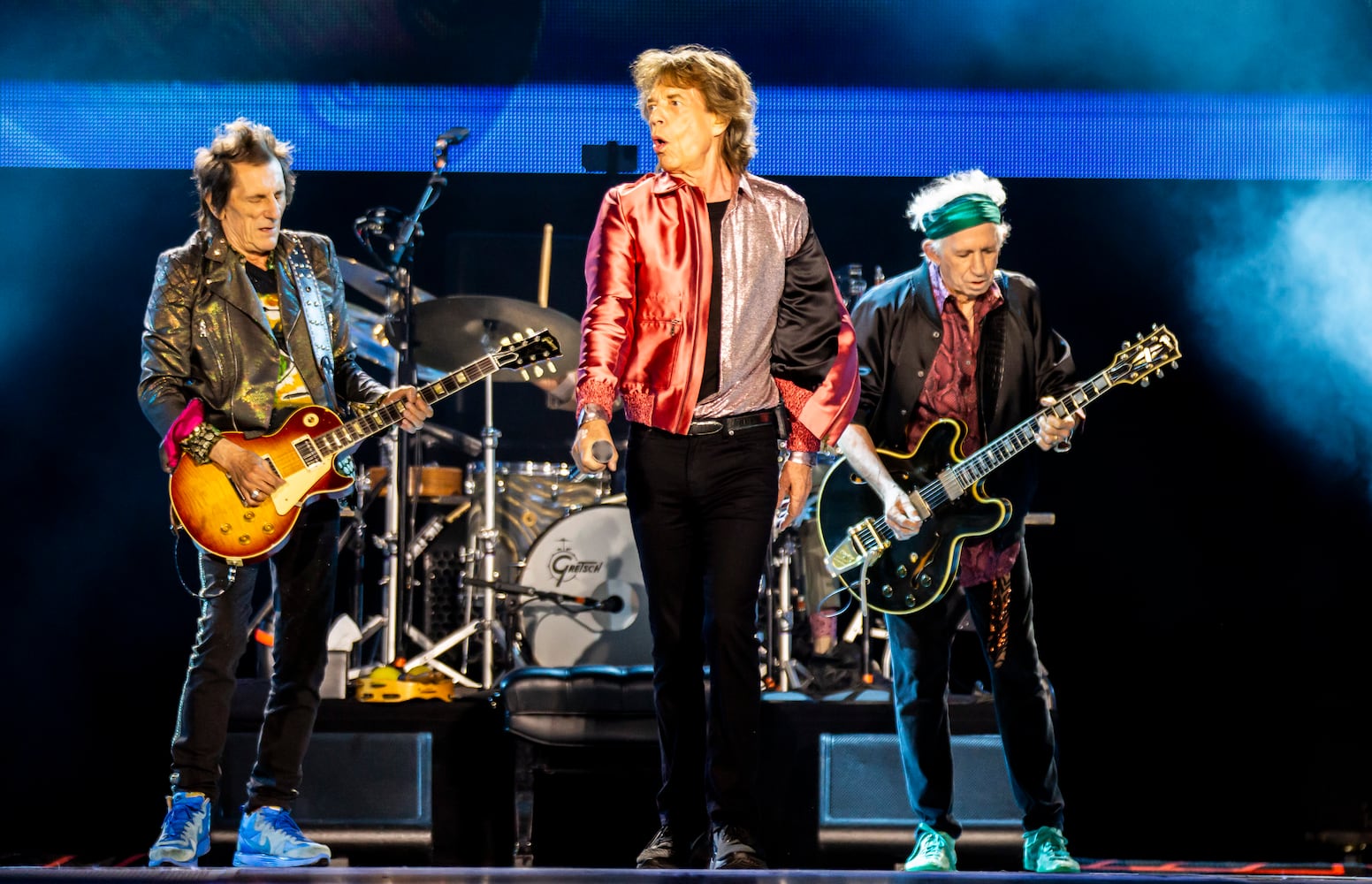 Atlanta, GA: The Rolling Stones play for crazed fans singing along to every word at Mercedes Benz Stadium on the Hackney Diamonds Tour. Photo taken Friday June 7, 2024. 060924 aajc rolling stones review (RYAN FLEISHER FOR THE ATLANTA JOURNAL-CONSTITUTION)