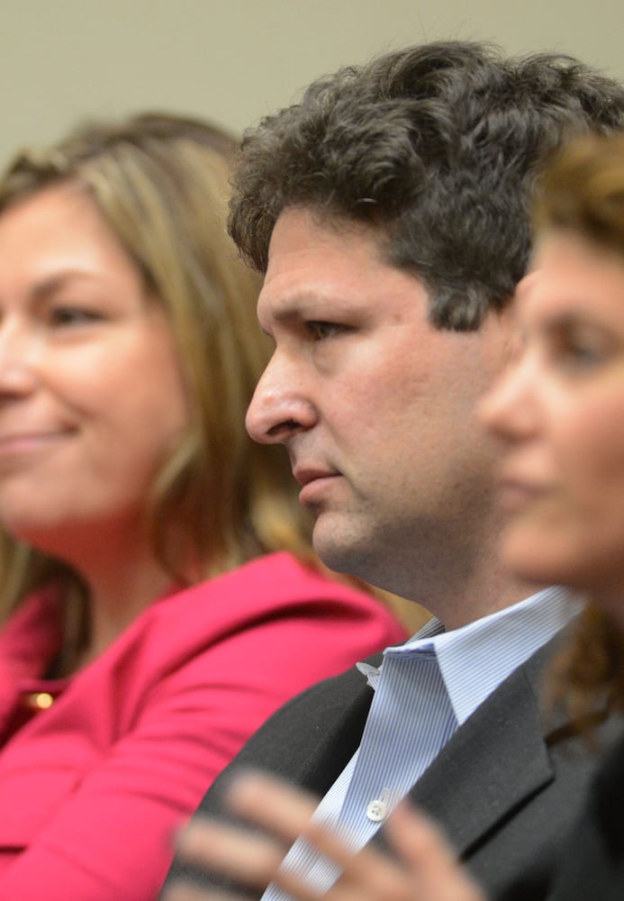 Dunwoody widow appears at a motions hearing before Dekalb County Superior Judge Gregory A. Adams on Feb. 21, 2013.