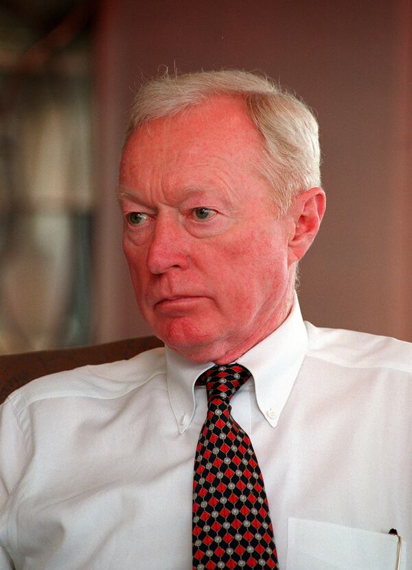 James B. "Jimmy" Williams in 1998 as he left the role of chairman at SunTrust Bank. (DAVID TULIS/AJC Staff)