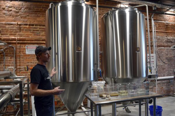 Yeast sits in the fermentation vessel to process for five days