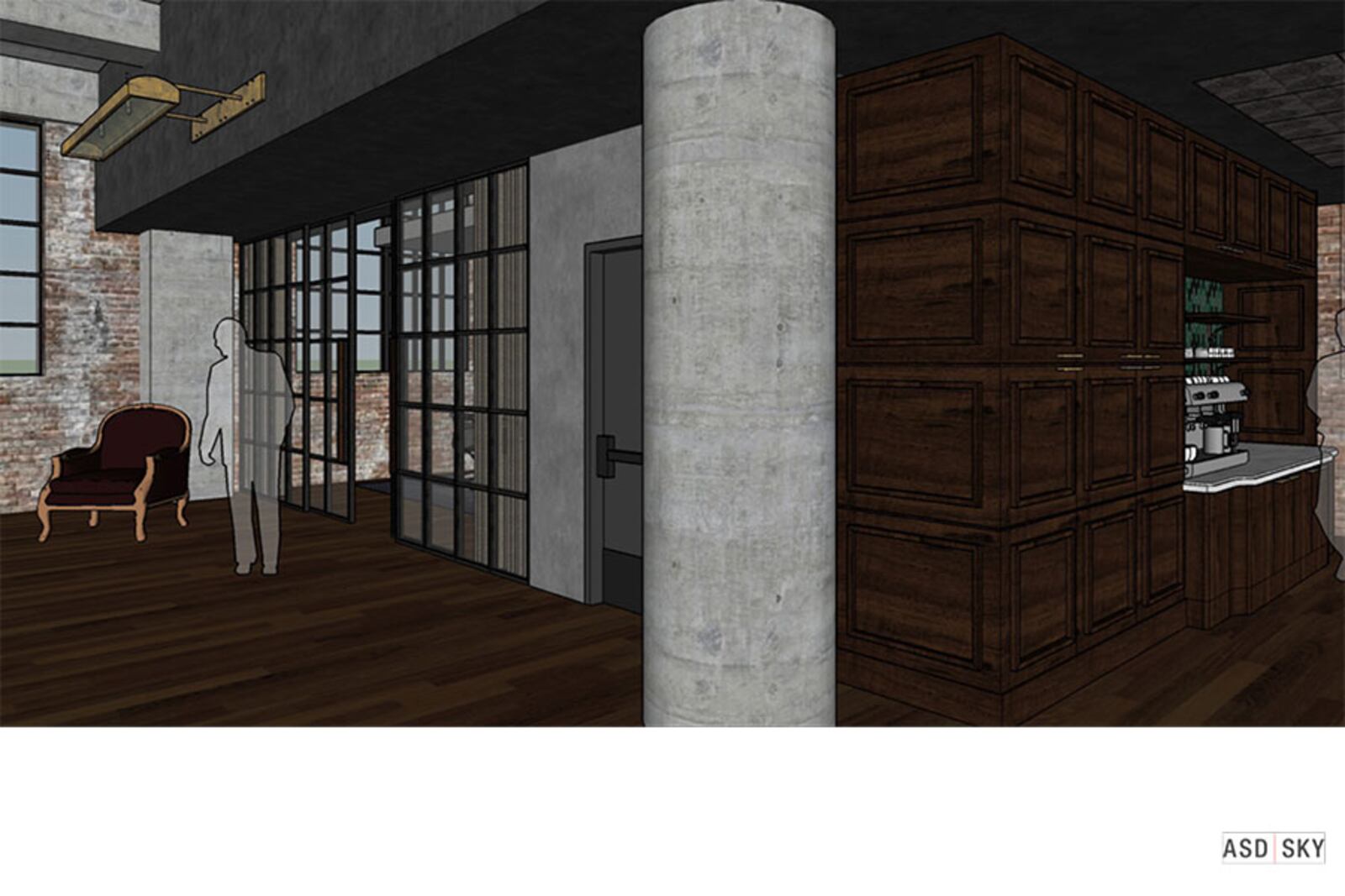  The Roebuck Room at RFD Social / Rendering courtesy of ASD | SKY