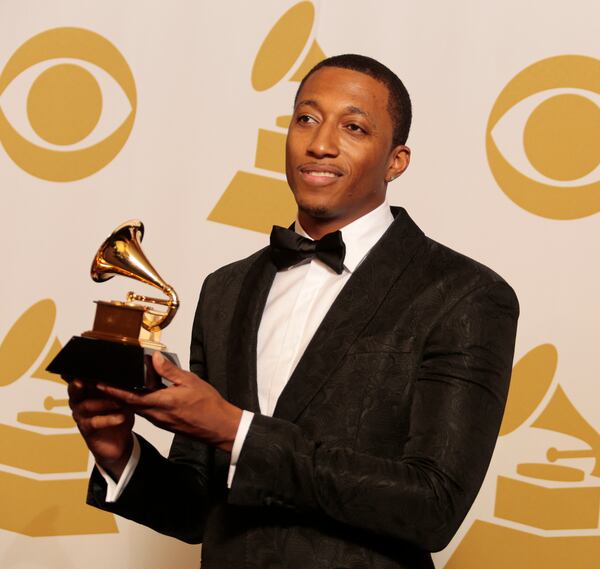 Lecrae backstage at the 57th Annual Grammy Awards at Staples Center in Los Angeles on Sunday, Feb. 8, 2015. (Lawrence K. Ho/Los Angeles Times/TNS) Lecrae won one Grammy in the Christian genre, but also was nominated in the rap field. Photo: Getty Images.