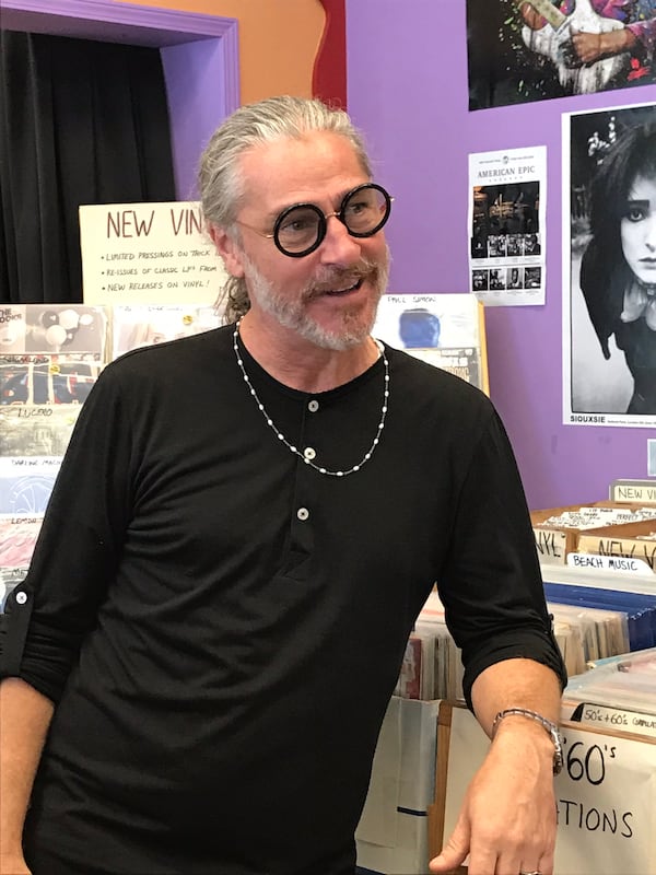 Ed Roland of Collective Soul visits Fantasyland Records in Buckhead on October 5, 2018. CREDIT: Rodney Ho/rho@ajc.com