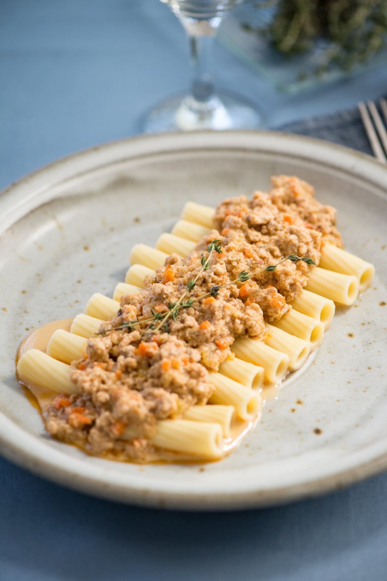 Angela Hansberger’s “Take on BoccaLupos Garganelli Ragu.” Photo credit- Mia Yakel.