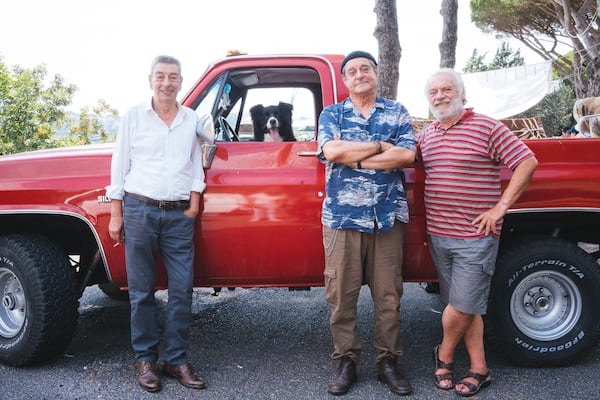 Gianni Di Gregorio (left) wrote, directed and costars in "Citizens of the World," which also features Ennio Fantastichini (center) and Giorgio Colangeli.
Courtesy of Rai Cinema