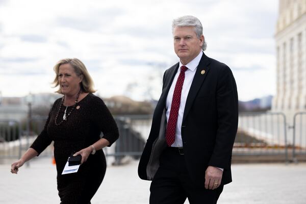 U.S. Rep. Mike Collins, R-Jackson, (right) wants Republicans be more proactive on budget matters.