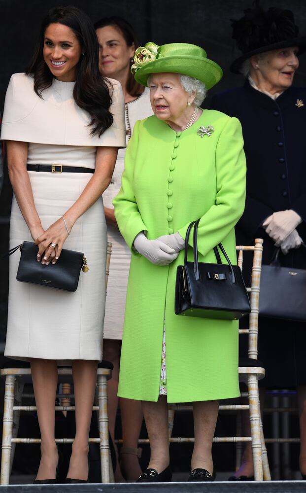 Photos: Meghan Markle stuns at first solo outing with Queen Elizabeth