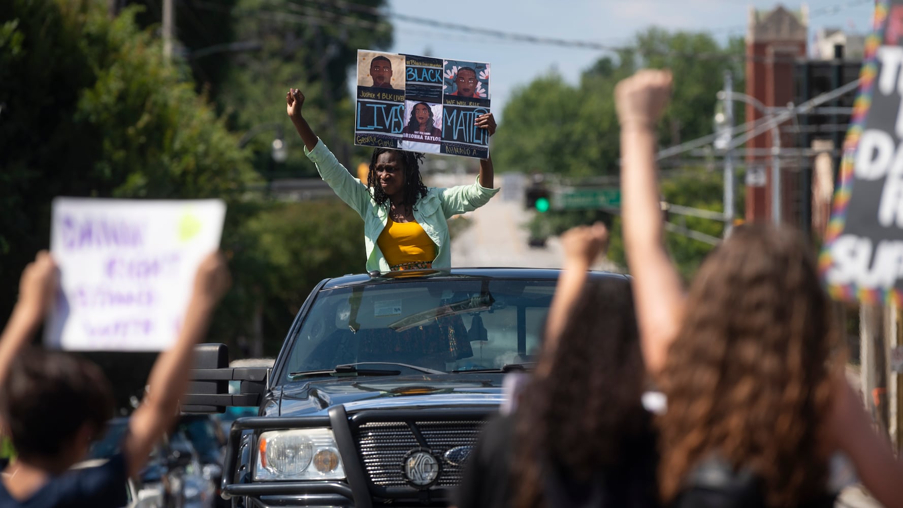 PHOTOS: Protesters gather in Atlanta over Friday’s police shooting