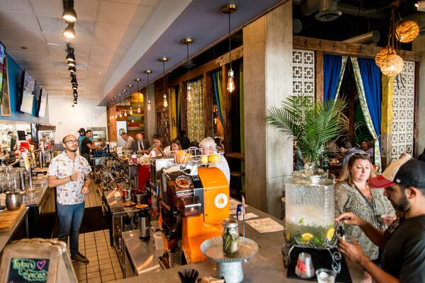 The counter at El Super Pan at the Battery is like a lot of the bakeries in Cuba. Photo credit- Mia Yakel.