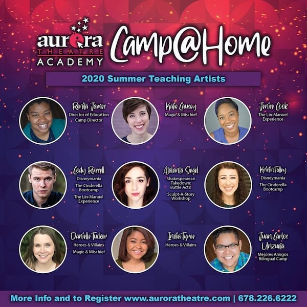 Lawrenceville’s Aurora Theatre offers SummerCamp@Home sessions, in which kids can learn choreography, monologues, voice lessons and more. Contributed: Aurora Theatre