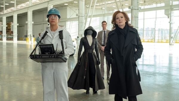 Regina Ting Chen (left) in the 2019 HBO series "Watchmen" including Jean Smart (right). HBO