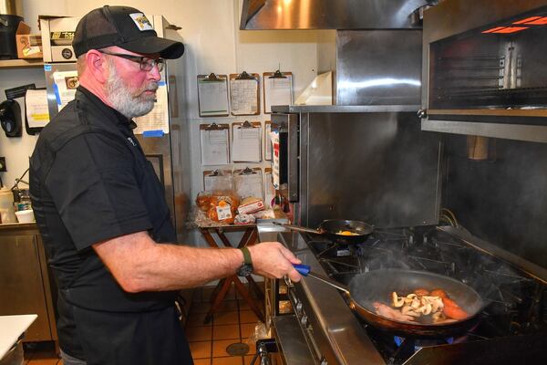 Chef Bryan McAlister prepares a Fadó Irish Breakfast at Fadó Irish Pub. CONTRIBUTED BY CHRIS HUNT PHOTOGRAPHY