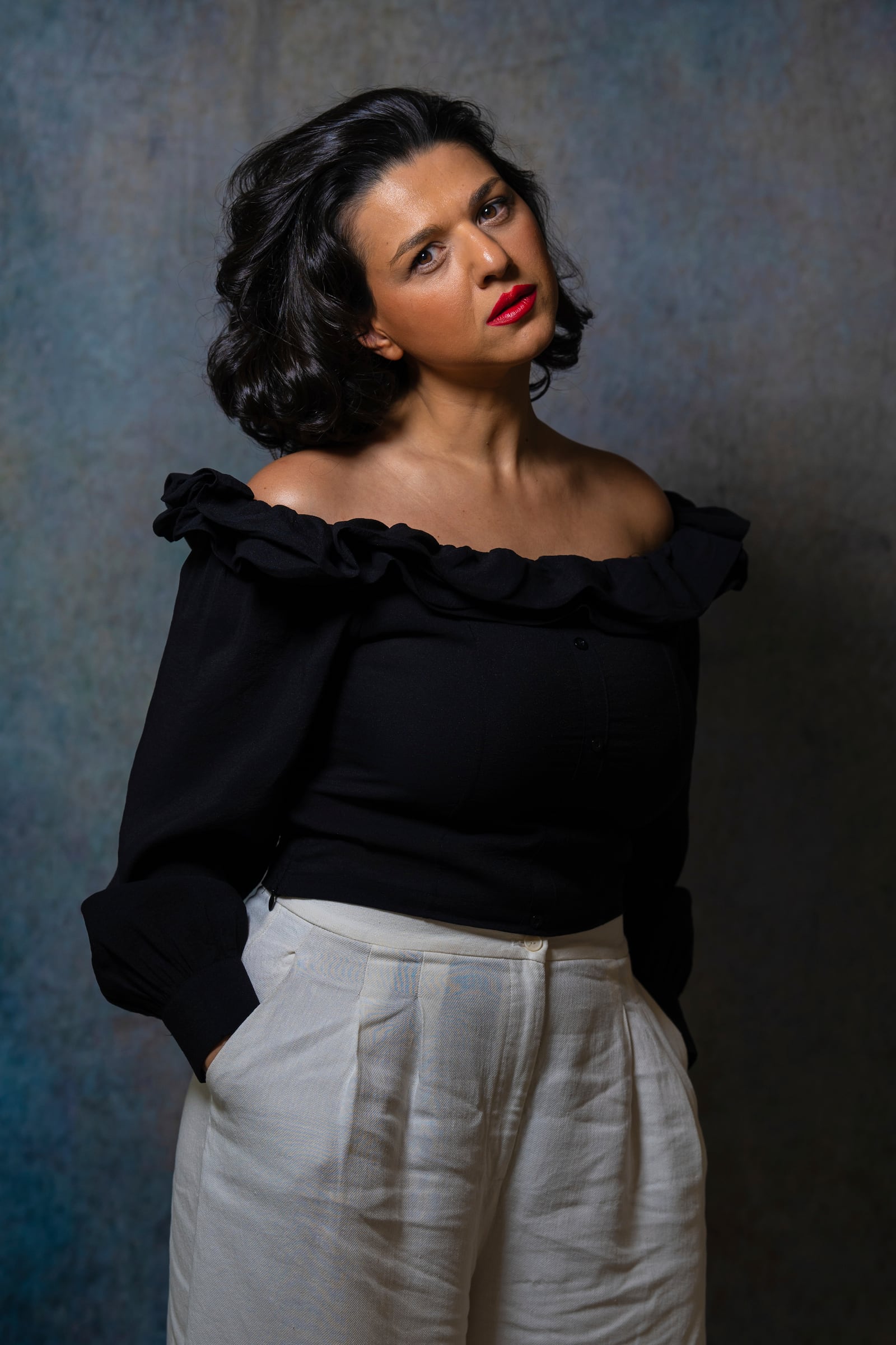 Khatia Buniatishvili poses for a portrait on Tuesday, Sept. 24, 2024, in New York. (AP Photo/Gary Gerard Hamilton)