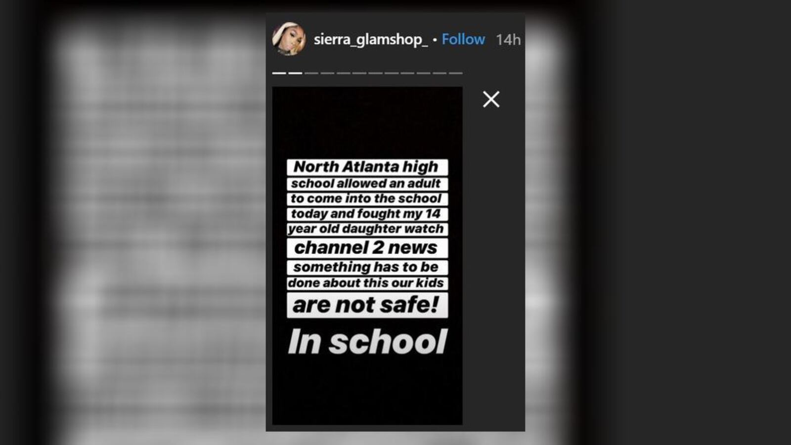 Reality star Sierra Gates talked about the fight that injured her 14-year-old daughter in an Instagram post.