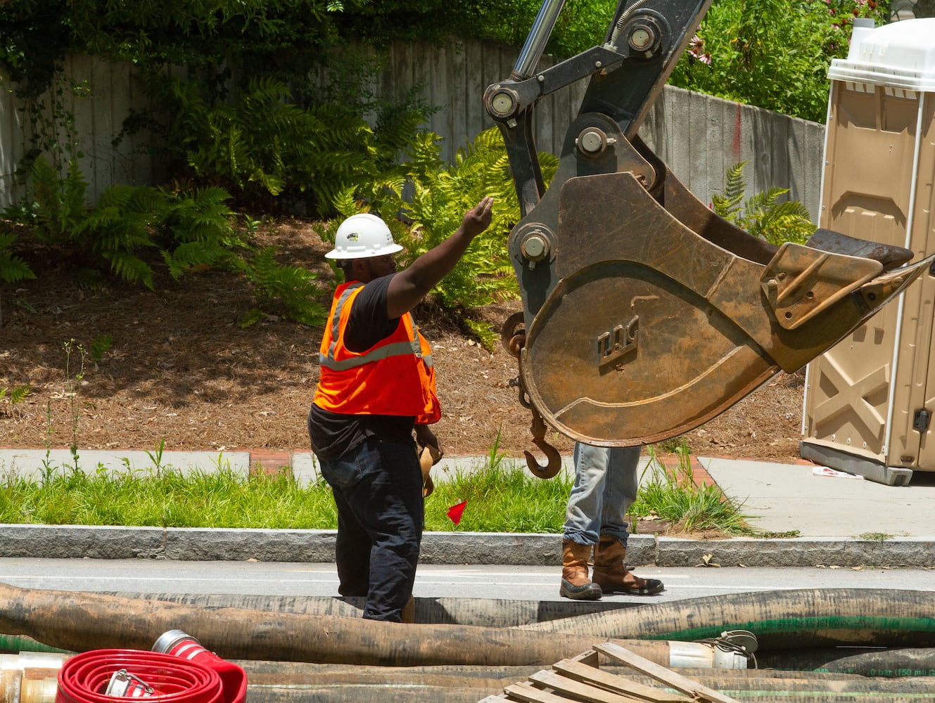 PHOTOS: Water main repair at Georgia Tech