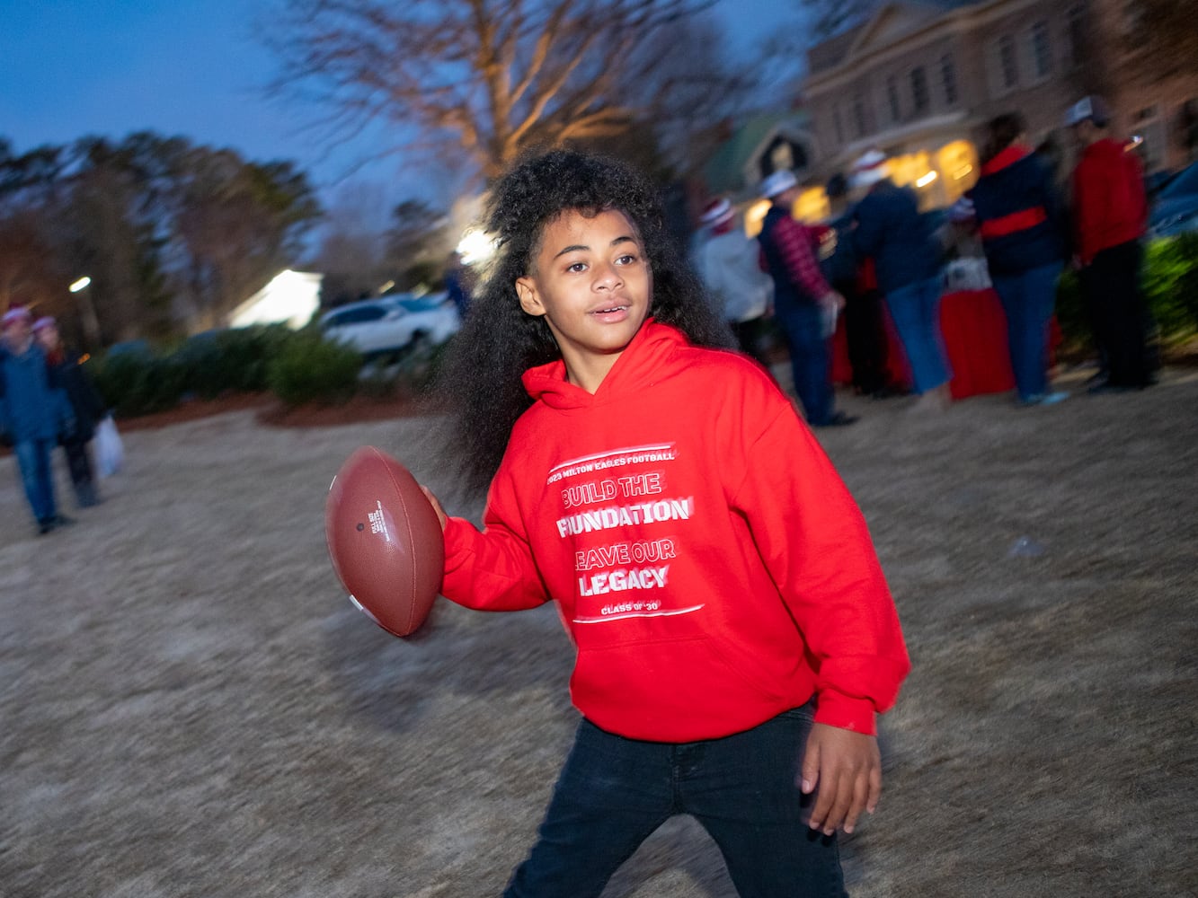 Milton High School football champs parade and celebration