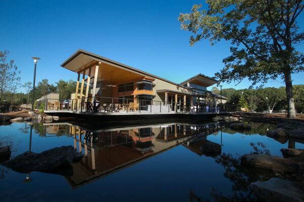 The visitor center at Atlanta Botanical Garden, Gainesville, opening May 2. CONTRIBUTED BY JASON GETZ / ATLANTA BOTANICAL GARDEN The visitor's center at the Atlanta Botanical Garden, Gainesville acts as "threshold" to the outdoors. Photo: Jason Getz