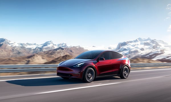 The Tesla Model Y must be recharged via home chargers or at public charging stations. (Tesla/TNS)