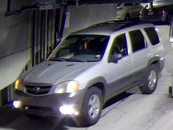 This is a photo of the stolen 2002 Mazda Tribute.