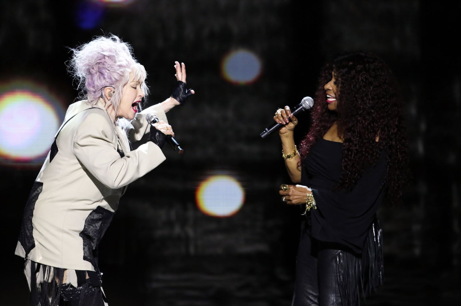 Chaka Khan and Cyndi Lauper