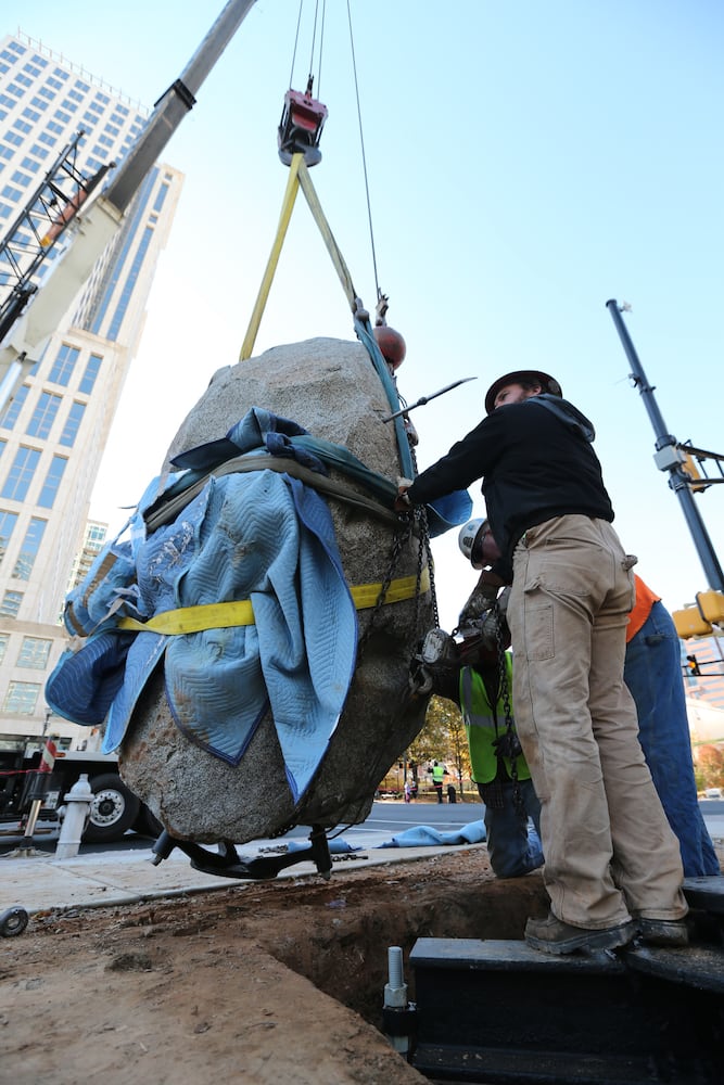 Art installation on Peachtree Street