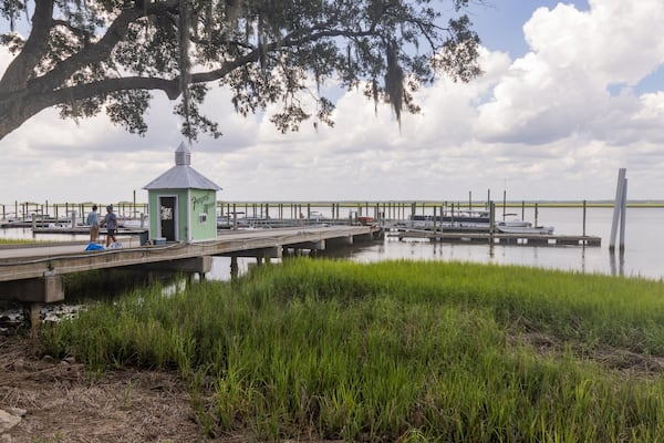 The Freeport Marina is used by many people to access Daufuskie Island, South Carolina. Within steps of the marina is popular island eatery Old Daufuskie Crab Co. (Katelyn Myrick for The Atlanta Journal-Constitution)