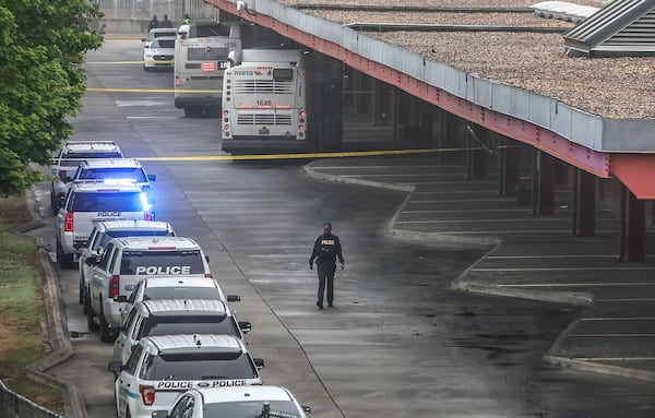 MARTA operations were normal, but there was still a heavy police presence at the East Point station Tuesday morning. 