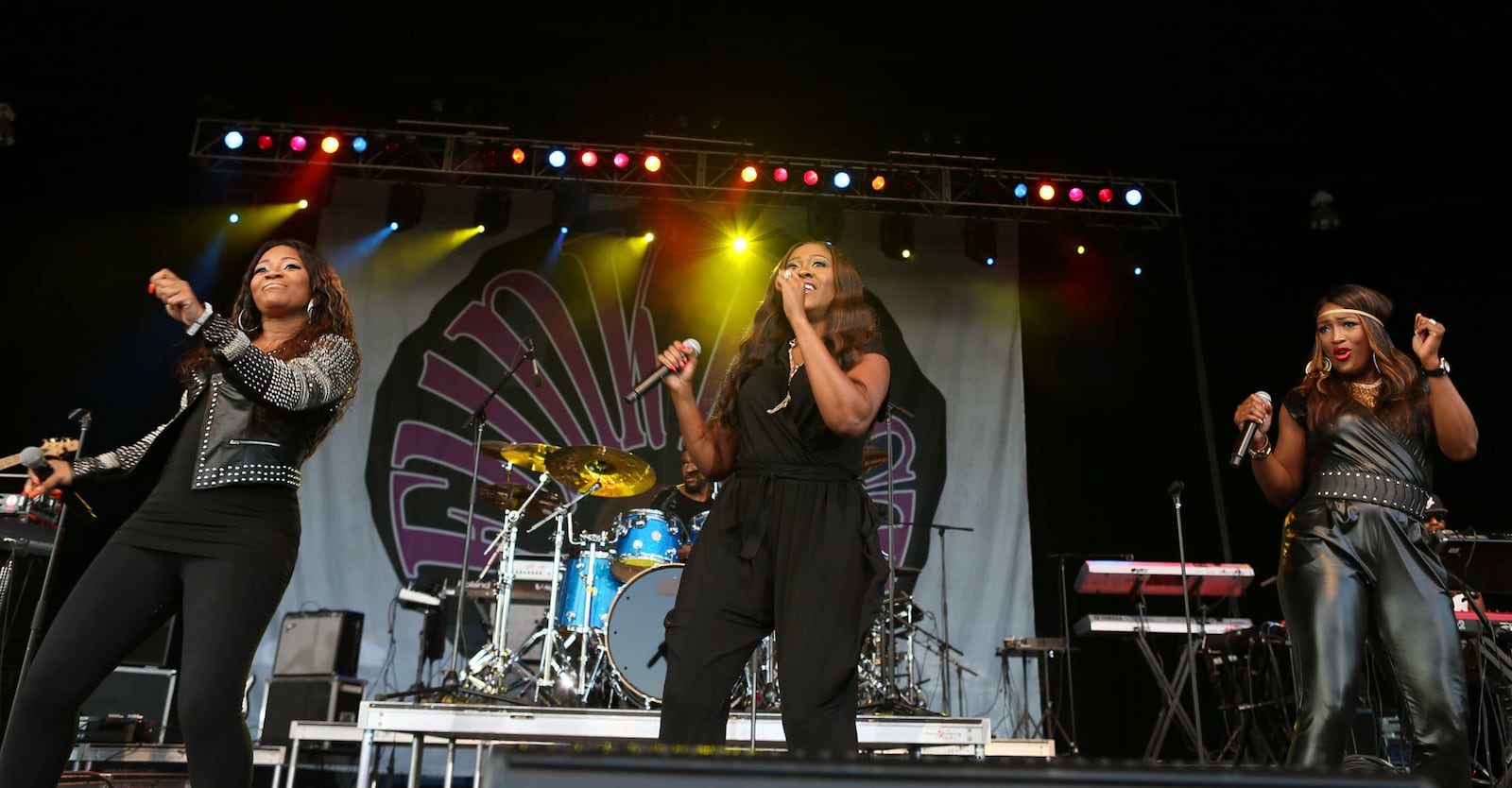 SWV, from left, LeAnne Lyons, Cheryl "Coko" Gamble Clemons, and Tamara Johnson George, one of the most popular R&B girl groups of the 1990's perform some of their greatest hits such as, "Weak", "Right Here/Human Nature", "I'm So into You", and "You're the One." (Akili-Casundria Ramsess/Special to the AJC)