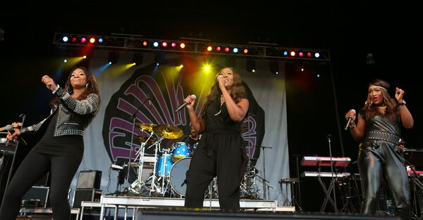 SWV, from left, LeAnne Lyons, Cheryl "Coko" Gamble Clemons, and Tamara Johnson George, one of the most popular R&B girl groups of the 1990's perform some of their greatest hits such as, "Weak", "Right Here/Human Nature", "I'm So into You", and "You're the One." (Akili-Casundria Ramsess/Special to the AJC)