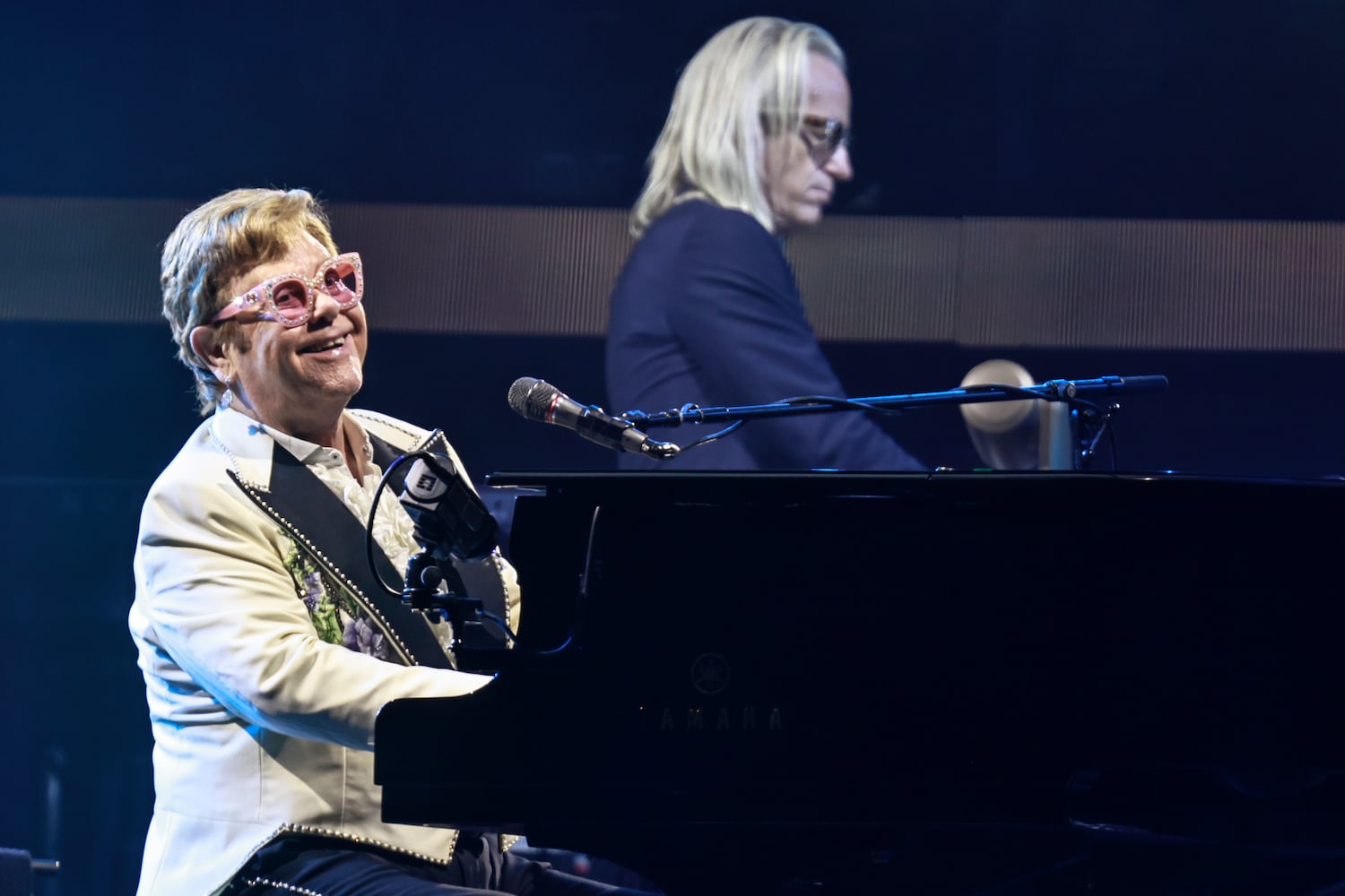 Elton John at Mercedez Benz