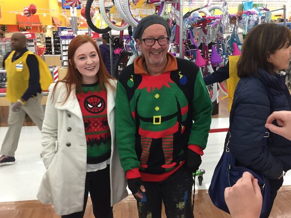  Alpharetta residents Ashlyn and Don Stallings came dressed for the occasion. CREDIT Rodney Ho/r/rho@ajc.com