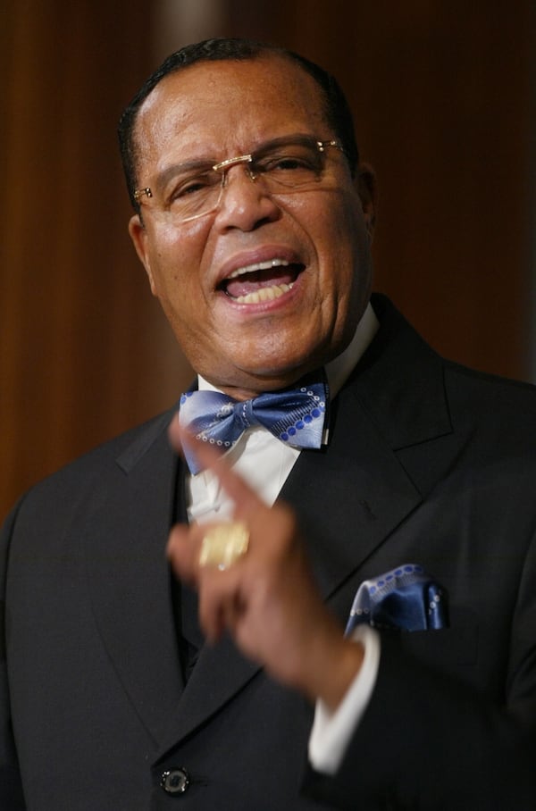 Minister Louis Farrakhan in a 2004 photo. (AP file)