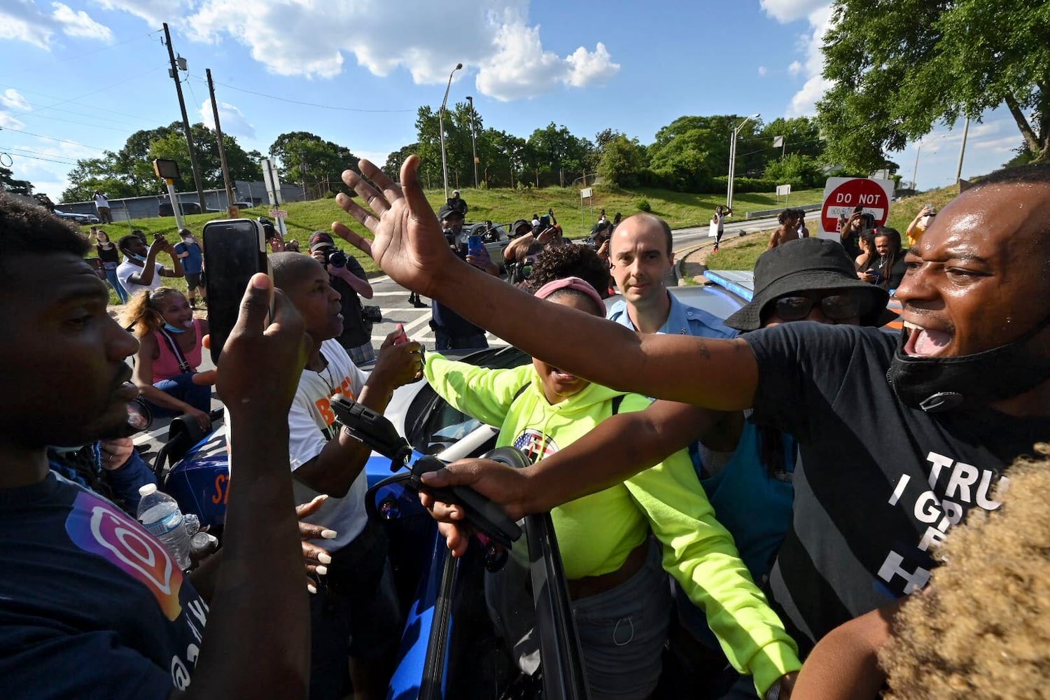 PHOTOS: Protesters gather in Atlanta over Friday’s police shooting