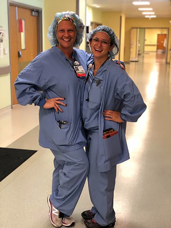 Brianna Masci-Alvarez, BSN, RN, and Melanie Norman, RN, CNOR, at Children's Healthcare of Atlanta at Egleston.