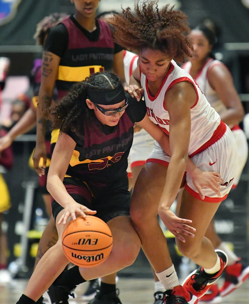 GHSA basketball finals: Forest Park vs. Woodward Academy girls