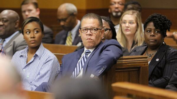 Fulton County Commission Chairman John H. Eaves was among the county officials in attendance. In Fulton County court, DeKalb Judge Alan Harvey agreed to allow Fulton County to collect tax money after a plea from Fulton County Attorney Patrise Perkins-Hooker. The decision affects the cash flow of two school systems, 15 cities and Fulton County government. It stems from commissioners’ decision to freeze property taxes when values rose. BOB ANDRES /BANDRES@AJC.COM AJC FILE PHOTO