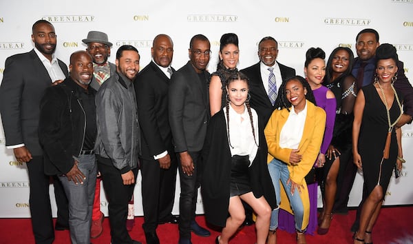  ATLANTA, GA - MARCH 13: (L-R) Julian Brittano, Parnell Damone Marcanom, T.C. Carson, Jason Dirden, Clement Virgo, Gregory Alan Williams, Merle Dandridge, Desiree Ross, Keith David, Lovie Simone, Lynn Whitfield, Deborah Joy Winans, Kim Hawthorne, and Lamman Rucker attend "Greenleaf" Season 2 Premiere Party at W Atlanta Midtown on March 13, 2017 in Atlanta, Georgia. (Photo by Paras Griffin/Getty Images for OWN: Oprah Winfrey Network)