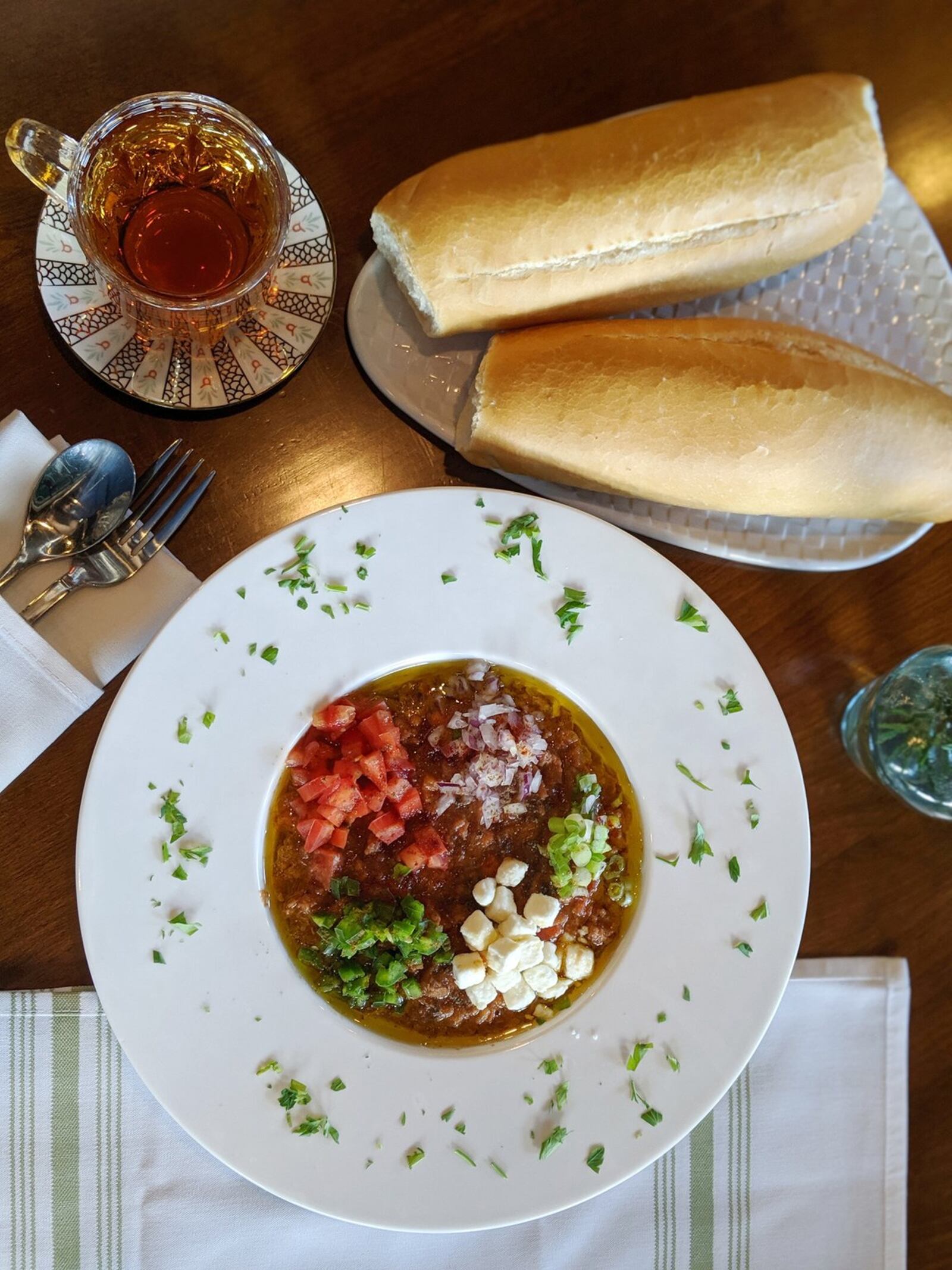 One of the classic Eritrean brunch dishes at Feedel Bistro is “fu’ul” (ful medames), a stew of fava beans with tomatoes, onion and jalapeños. Scoop it up with French baguette. CONTRIBUTED BY FEEDEL BISTRO